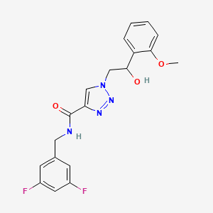 molecular formula C19H18F2N4O3 B2555673 N-(3,5-difluorobenzyl)-1-[2-hydroxy-2-(2-methoxyphenyl)ethyl]-1H-1,2,3-triazole-4-carboxamide CAS No. 1396861-62-3
