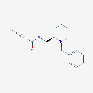 N-[[(2R)-1-Benzylpiperidin-2-yl]methyl]-N-methylbut-2-ynamide