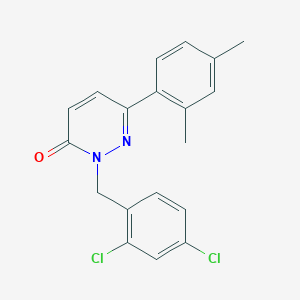 molecular formula C19H16Cl2N2O B2555678 2-(2,4-dichlorobenzyl)-6-(2,4-dimethylphenyl)pyridazin-3(2H)-one CAS No. 922952-77-0