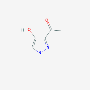 molecular formula C6H8N2O2 B2555732 1-(4-hydroxy-1-methyl-1H-pyrazol-3-yl)ethanone CAS No. 95884-20-1