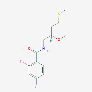 2,4-Difluoro-N-(2-methoxy-4-methylsulfanylbutyl)benzamide