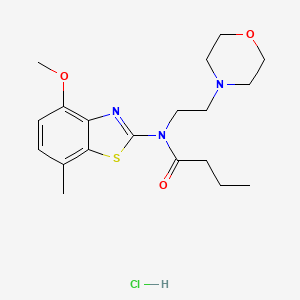 N-(4-methoxy-7-methylbenzo[d]thiazol-2-yl)-N-(2-morpholinoethyl)butyramide hydrochloride