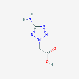 molecular formula C3H5N5O2 B2555869 (5-amino-2H-tetrazol-2-yl)acetic acid CAS No. 21743-72-6