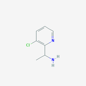 molecular formula C7H9ClN2 B2555940 1-(3-Chloropyridin-2-yl)ethan-1-amine CAS No. 1270379-42-4