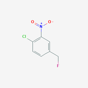 molecular formula C7H5ClFNO2 B2555967 1-chloro-4-(fluoromethyl)-2-nitrobenzene CAS No. 1082738-93-9