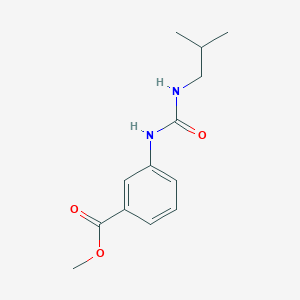 molecular formula C13H18N2O3 B2556039 Methyl 3-(3-isobutylureido)benzoate CAS No. 1146299-32-2