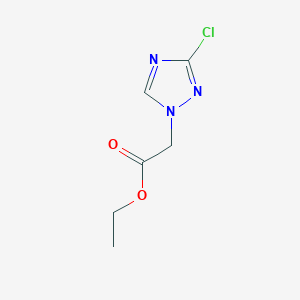 B2556042 Ethyl 2-(3-chloro-1H-1,2,4-triazol-1-yl)acetate CAS No. 1823783-63-6