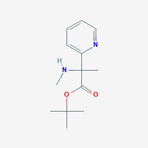 molecular formula C13H20N2O2 B2556062 Tert-butyl 2-(methylamino)-2-pyridin-2-ylpropanoate CAS No. 2248272-94-6