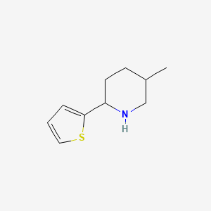 molecular formula C10H15NS B2556085 5-methyl-2-(thiophen-2-yl)piperidine CAS No. 2168435-13-8