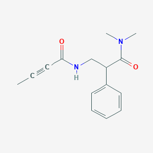 N-[3-(Dimethylamino)-3-oxo-2-phenylpropyl]but-2-ynamide