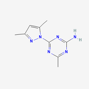 4-(3,5-dimethyl-1H-pyrazol-1-yl)-6-methyl-1,3,5-triazin-2-amine