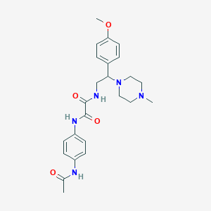 N1-(4-acetamidophenyl)-N2-(2-(4-methoxyphenyl)-2-(4-methylpiperazin-1-yl)ethyl)oxalamide