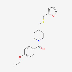 (4-Ethoxyphenyl)(4-(((furan-2-ylmethyl)thio)methyl)piperidin-1-yl)methanone