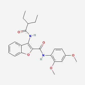 N-(2,4-dimethoxyphenyl)-3-(2-ethylbutanamido)benzofuran-2-carboxamide