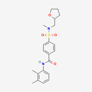 N-(2,3-dimethylphenyl)-4-[methyl(tetrahydrofurfuryl)sulfamoyl]benzamide