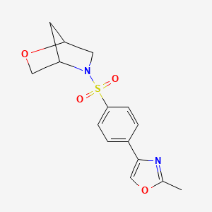 5-((4-(2-Methyloxazol-4-yl)phenyl)sulfonyl)-2-oxa-5-azabicyclo[2.2.1]heptane