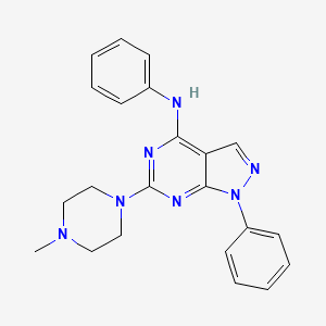 6-(4-methylpiperazin-1-yl)-N,1-diphenyl-1H-pyrazolo[3,4-d]pyrimidin-4-amine