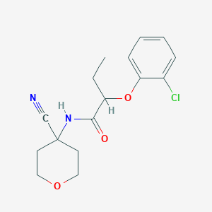 2-(2-chlorophenoxy)-N-(4-cyanooxan-4-yl)butanamide