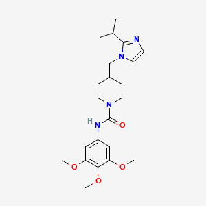 4-((2-isopropyl-1H-imidazol-1-yl)methyl)-N-(3,4,5-trimethoxyphenyl)piperidine-1-carboxamide