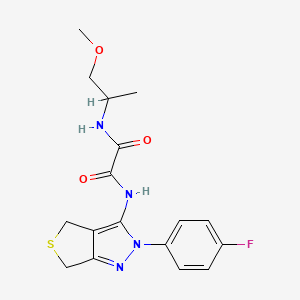 N1-(2-(4-fluorophenyl)-4,6-dihydro-2H-thieno[3,4-c]pyrazol-3-yl)-N2-(1-methoxypropan-2-yl)oxalamide