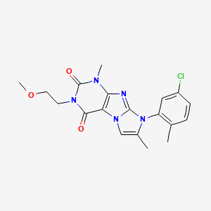 6-(5-Chloro-2-methylphenyl)-2-(2-methoxyethyl)-4,7-dimethylpurino[7,8-a]imidazole-1,3-dione
