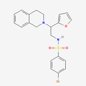 4-bromo-N-(2-(3,4-dihydroisoquinolin-2(1H)-yl)-2-(furan-2-yl)ethyl)benzenesulfonamide