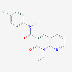 N-(4-chlorophenyl)-1-ethyl-2-oxo-1,2-dihydro-1,8-naphthyridine-3-carboxamide