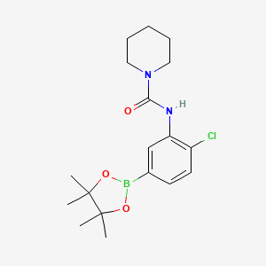 N-(2-chloro-5-(4,4,5,5-tetramethyl-1,3,2-dioxaborolan-2-yl)phenyl)piperidine-1-carboxamide