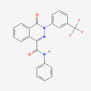 4-oxo-N-phenyl-3-[3-(trifluoromethyl)phenyl]phthalazine-1-carboxamide