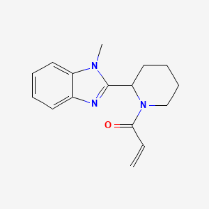 1-[2-(1-Methylbenzimidazol-2-yl)piperidin-1-yl]prop-2-en-1-one