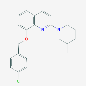 8-((4-Chlorobenzyl)oxy)-2-(3-methylpiperidin-1-yl)quinoline