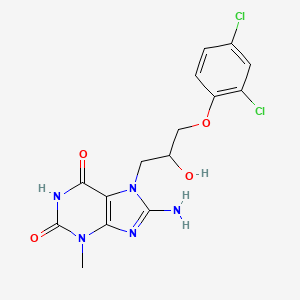 8-Amino-7-[3-(2,4-dichlorophenoxy)-2-hydroxypropyl]-3-methylpurine-2,6-dione