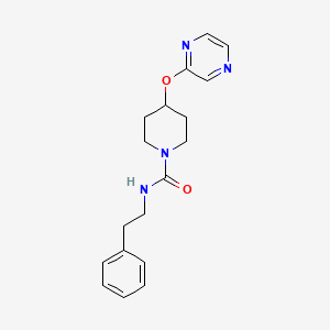 N-phenethyl-4-(pyrazin-2-yloxy)piperidine-1-carboxamide