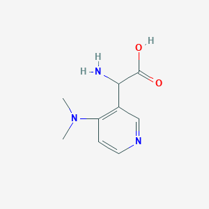 molecular formula C9H13N3O2 B2556298 2-Amino-2-[4-(dimethylamino)pyridin-3-yl]acetic acid CAS No. 1539994-84-7