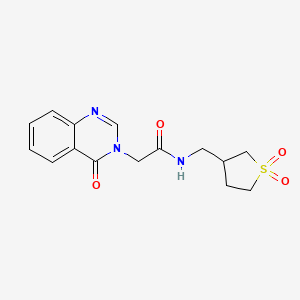 N-((1,1-dioxidotetrahydrothiophen-3-yl)methyl)-2-(4-oxoquinazolin-3(4H)-yl)acetamide