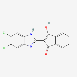 2-(5,6-Dichloro-3-hydrobenzimidazol-2-ylidene)indane-1,3-dione