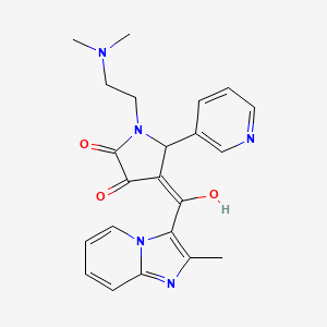 1-(2-(dimethylamino)ethyl)-3-hydroxy-4-(2-methylimidazo[1,2-a]pyridine-3-carbonyl)-5-(pyridin-3-yl)-1H-pyrrol-2(5H)-one