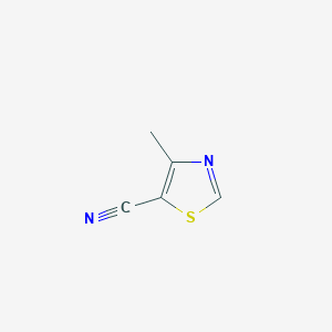 molecular formula C5H4N2S B2556316 4-Methyl-1,3-thiazole-5-carbonitrile CAS No. 408526-37-4
