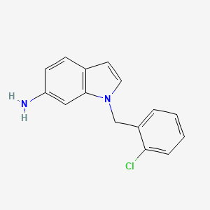 molecular formula C15H13ClN2 B2556321 1-[(2-Chlorophenyl)methyl]indol-6-amine CAS No. 1096264-48-0
