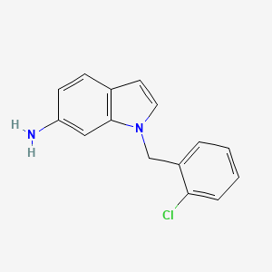 1-[(2-Chlorophenyl)methyl]indol-6-amine