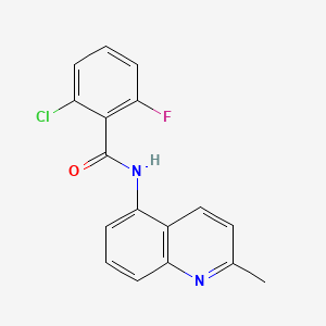 2-chloro-6-fluoro-N-(2-methylquinolin-5-yl)benzamide