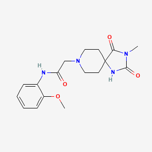 N-(2-methoxyphenyl)-2-(3-methyl-2,4-dioxo-1,3,8-triazaspiro[4.5]decan-8-yl)acetamide