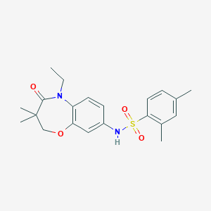 N-(5-ethyl-3,3-dimethyl-4-oxo-2,3,4,5-tetrahydrobenzo[b][1,4]oxazepin-8-yl)-2,4-dimethylbenzenesulfonamide