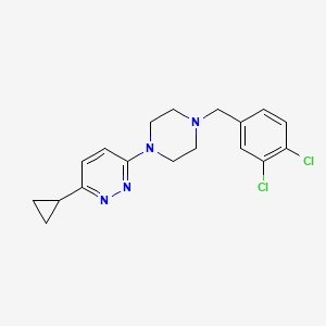 3-Cyclopropyl-6-(4-(3,4-dichlorobenzyl)piperazin-1-yl)pyridazine