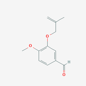 B2556358 4-Methoxy-3-[(2-methylprop-2-en-1-yl)oxy]benzaldehyde CAS No. 267898-03-3