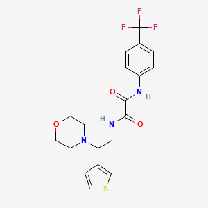 N1-(2-morpholino-2-(thiophen-3-yl)ethyl)-N2-(4-(trifluoromethyl)phenyl)oxalamide