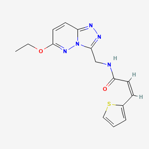 (Z)-N-((6-ethoxy-[1,2,4]triazolo[4,3-b]pyridazin-3-yl)methyl)-3-(thiophen-2-yl)acrylamide