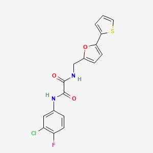 N1-(3-chloro-4-fluorophenyl)-N2-((5-(thiophen-2-yl)furan-2-yl)methyl)oxalamide