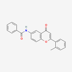N-[2-(2-methylphenyl)-4-oxo-4H-chromen-6-yl]benzamide