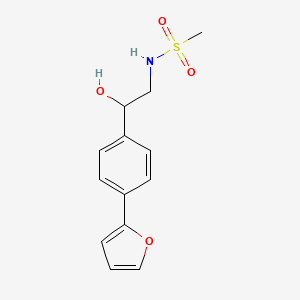 N-{2-[4-(furan-2-yl)phenyl]-2-hydroxyethyl}methanesulfonamide